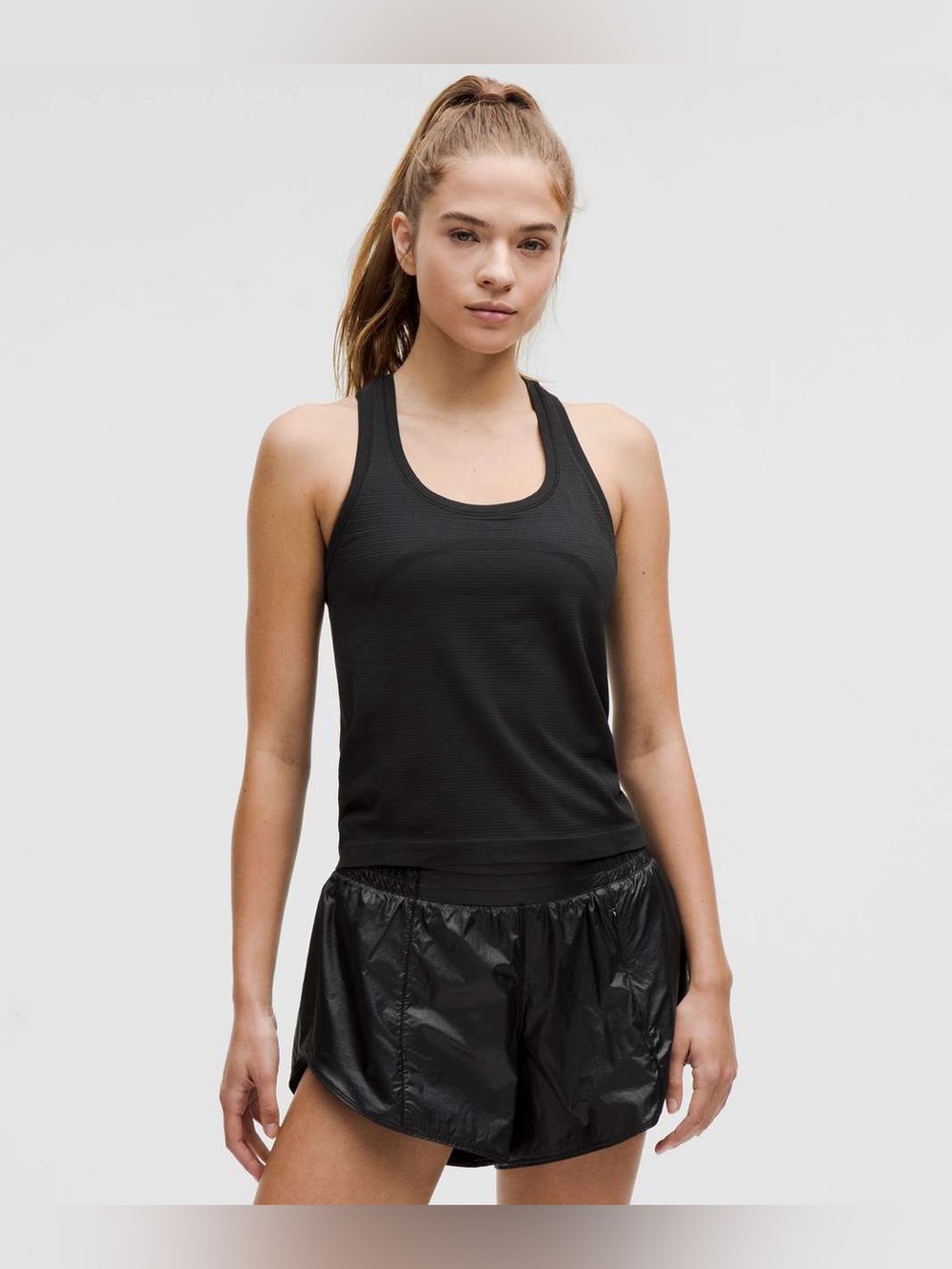 Lululemon Swiftly Tech Racerback Tank Top 2.0 Race Glow Stripe size 6/8/10 Black